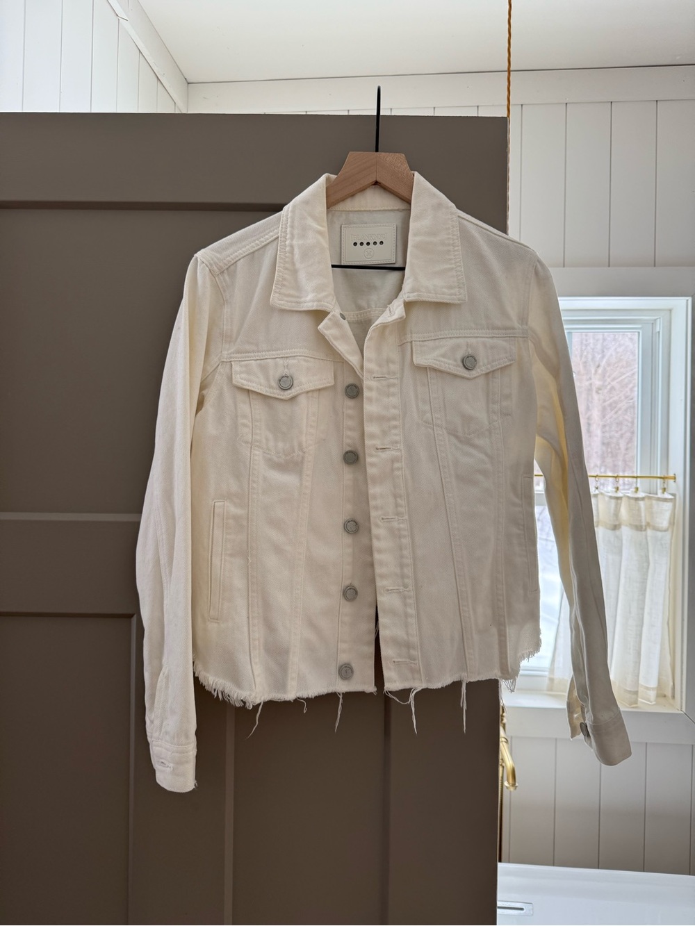 BLANK NYC WHITE DENIM JACKET